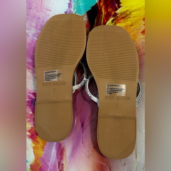 *New* STEVE MADDEN Spice Sparkling Slides - Picture 7 of 7